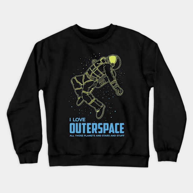 Astronaut Crewneck Sweatshirt by Chris the Creative